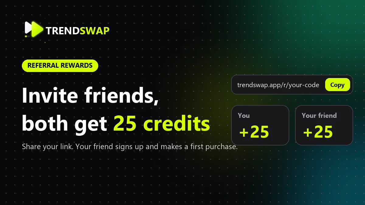 Invite Friends and Earn Credits: Get 25 Credits Each