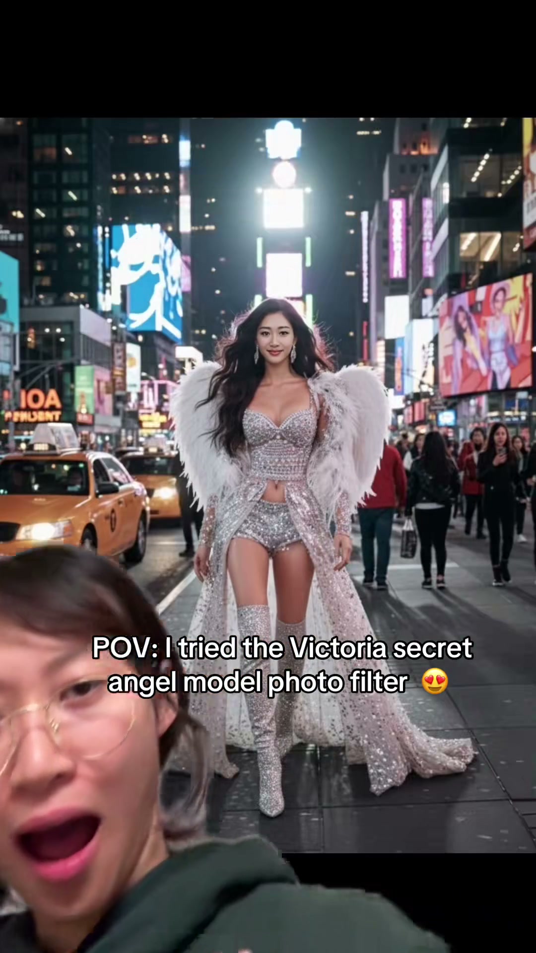 Angel in White Sequins