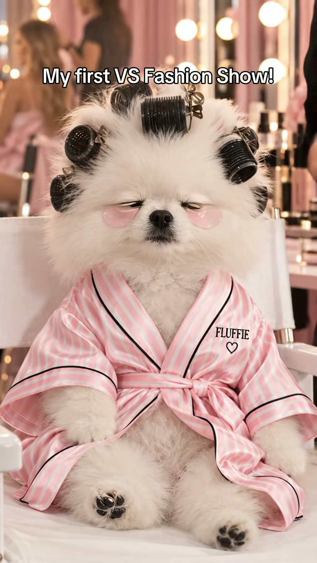 Pomeranian Angel Strut