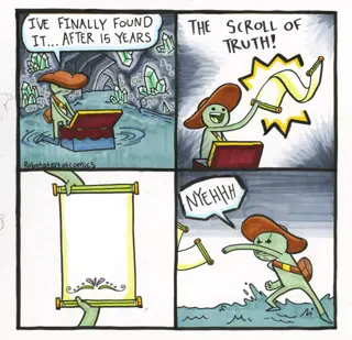 The Scroll Of Truth meme template
